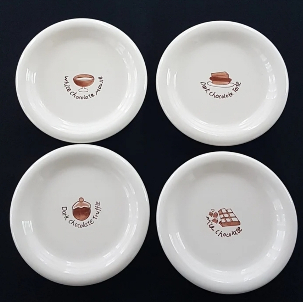 Chocolate Dessert Plates Set: BIA China, 6.25 Inch, Boxed